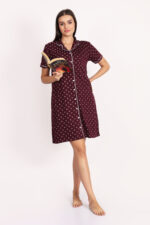 Sleep Shirt – WOE122WINE - Image 3