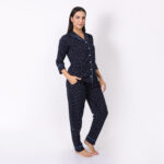 Notched Collar – WOE104NAVY (100% COTTON) - Image 5
