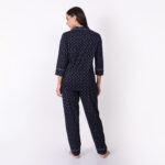 Notched Collar – WOE104NAVY (100% COTTON) - Image 3