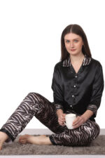 Bridal Night Suit – WOE144BLK - Image 4