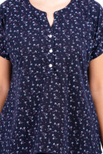 Mandarin Collar – WOE115NAVY - Image 3