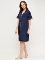 Bridal Night Dress – WOE163 NAVY - Image 6