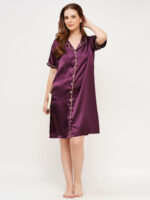 Bridal Night Dress – WOE164WINE - Image 5