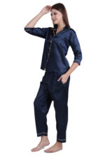 Bridal Night Suit – WOE155 NAVY - Image 6