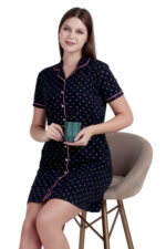 Sleep Shirt –WOE151NAVY - Image 5