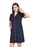 Sleep Shirt –WOE146 NAVY - Image 6