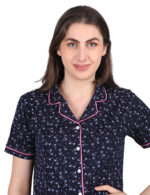 Sleep Shirt –WOE146 NAVY - Image 4