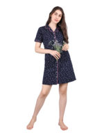 Sleep Shirt –WOE146 NAVY - Image 3