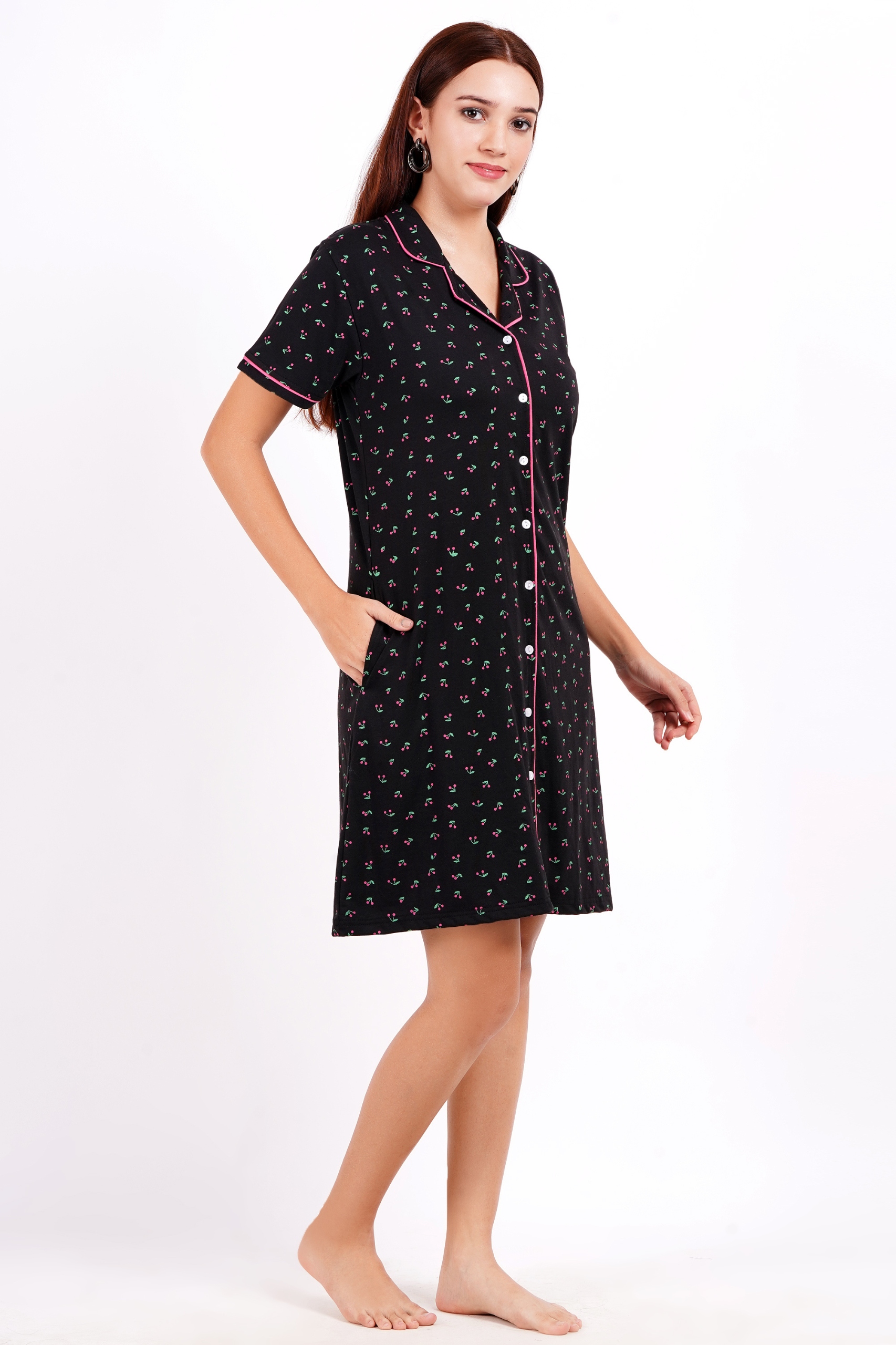 Untitled design (16) Sleep Shirt – WOE121BLK - Image 1