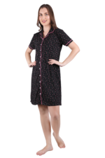 Sleep Shirt – WOE135BLK - Image 2