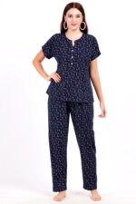 Mandarin Collar – WOE115NAVY - Image 2