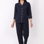 Notched Collar – WOE104NAVY (100% COTTON)