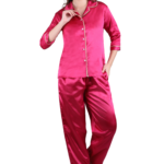 Bridal Night Suit –WOE138 ROSE RED
