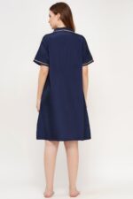 Bridal Night Dress – WOE163 NAVY - Image 2