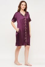 Bridal Night Dress – WOE164WINE - Image 2