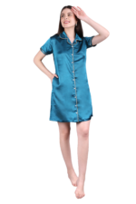 Bridal Night Dress – WOE166 PEACOCK - Image 2