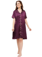 Bridal Night Dress – WOE164WINE - Image 4