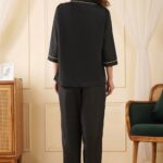 WOE179BLACK NEW ARRIVAL IN BRIDAL NIGHT SUIT