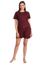 WOE132WINE NEW ARRIVAL IN SHORT SETS