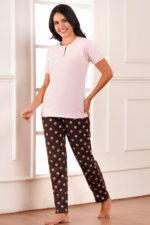 WOE175BROWN NEW ARRIVAL IN PJ SET - Image 4
