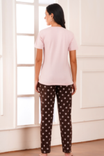 WOE175BROWN NEW ARRIVAL IN PJ SET - Image 3