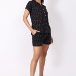 WOE106BLK NEW ARRIVAL IN SHORT SETS