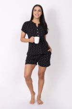 WOE106BLK NEW ARRIVAL IN SHORT SETS - Image 4