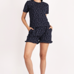 WOE134NAVY NEW ARRIVAL IN SHORT SETS