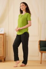 WOE177LEMON GREEN NEW ARRIVAL IN PJ SET - Image 5