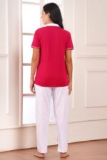 WOE176FUCHSIA NEW ARRIVAL IN NOTCHED CALLAR - Image 3