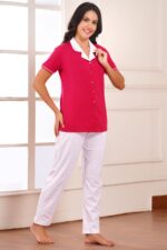 WOE176FUCHSIA NEW ARRIVAL IN NOTCHED CALLAR - Image 4
