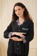 WOE180BLACK NEW ARRIVAL IN NOTCHED CALLAR - Image 2
