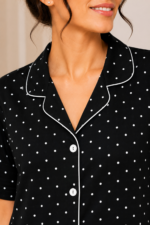 WOE182BLACK/NEW ARRIVAL IN NIGHT DRESS/ SLEEP SHIRT - Image 2