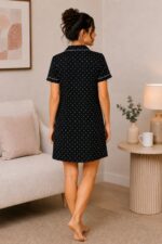 WOE182BLACK/NEW ARRIVAL IN NIGHT DRESS/ SLEEP SHIRT - Image 8